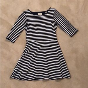 Jack wills stripped fit and flare dress